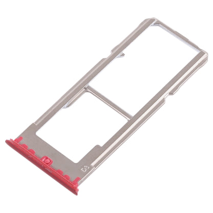 For OPPO A3 2 x SIM Card Tray + Micro SD Card Tray (Red) - Card Tray by buy2fix | Online Shopping UK | buy2fix