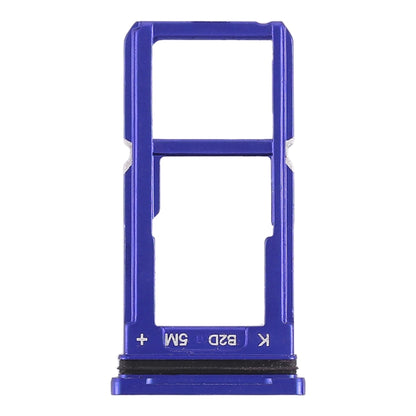 For OPPO R15 SIM Card Tray + SIM Card Tray / Micro SD Card Tray (Blue) - Card Tray by buy2fix | Online Shopping UK | buy2fix