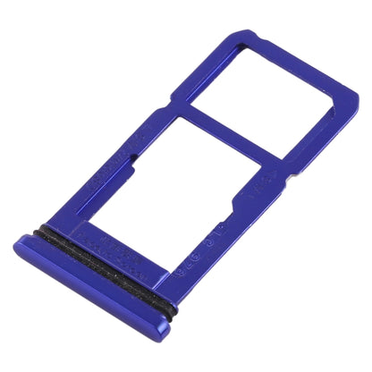 For OPPO R15 SIM Card Tray + SIM Card Tray / Micro SD Card Tray (Blue) - Card Tray by buy2fix | Online Shopping UK | buy2fix
