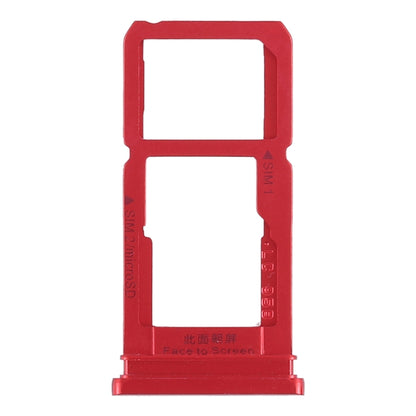 For OPPO R15 SIM Card Tray + SIM Card Tray / Micro SD Card Tray (Red) - Card Tray by buy2fix | Online Shopping UK | buy2fix