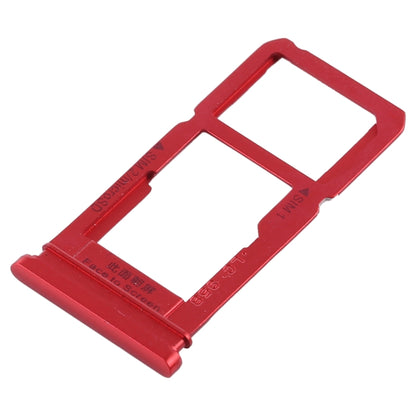 For OPPO R15 SIM Card Tray + SIM Card Tray / Micro SD Card Tray (Red) - Card Tray by buy2fix | Online Shopping UK | buy2fix