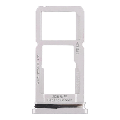 For OPPO R15 SIM Card Tray + SIM Card Tray / Micro SD Card Tray (Silver) - Card Tray by buy2fix | Online Shopping UK | buy2fix
