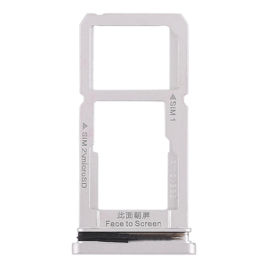 For OPPO R15 SIM Card Tray + SIM Card Tray / Micro SD Card Tray (Silver) - Card Tray by buy2fix | Online Shopping UK | buy2fix
