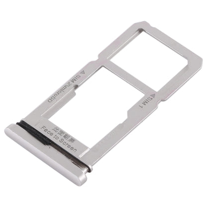 For OPPO R15 SIM Card Tray + SIM Card Tray / Micro SD Card Tray (Silver) - Card Tray by buy2fix | Online Shopping UK | buy2fix