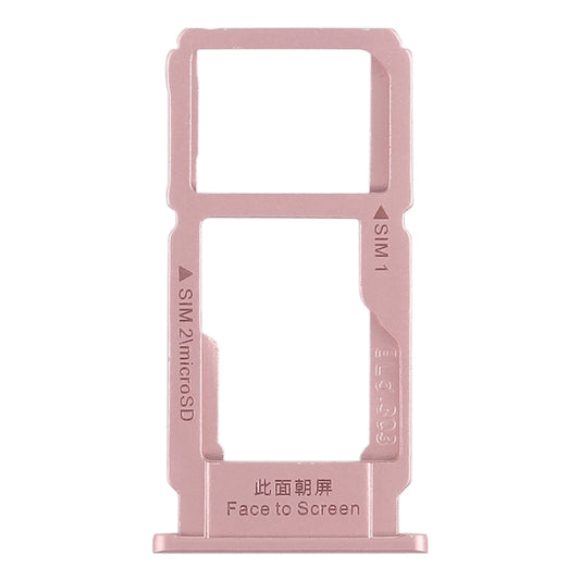 For OPPO R11 Plus SIM Card Tray + SIM Card Tray / Micro SD Card Tray (Rose Gold) - Card Tray by buy2fix | Online Shopping UK | buy2fix