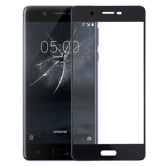 Front Screen Outer Glass Lens for Nokia 5 TA-1024 TA-1027 TA-1044 TA-1053(Black) - Outer Glass Lens by buy2fix | Online Shopping UK | buy2fix