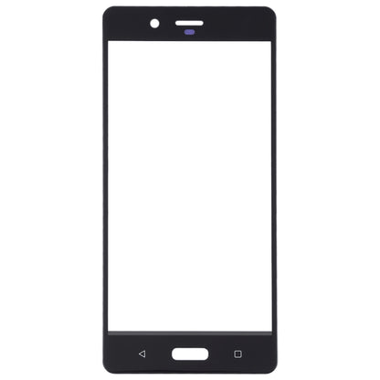 Front Screen Outer Glass Lens for Nokia 8 / N8 TA-1012 TA-1004 TA-1052(Black) - Outer Glass Lens by buy2fix | Online Shopping UK | buy2fix