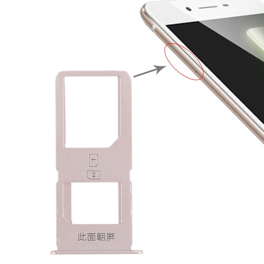 For Vivo X6S Plus 2 x SIM Card Tray (Gold) - Card Tray by buy2fix | Online Shopping UK | buy2fix