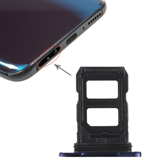 2 x plateau de carte SIM pour OPPO R17 Pro (bleu)