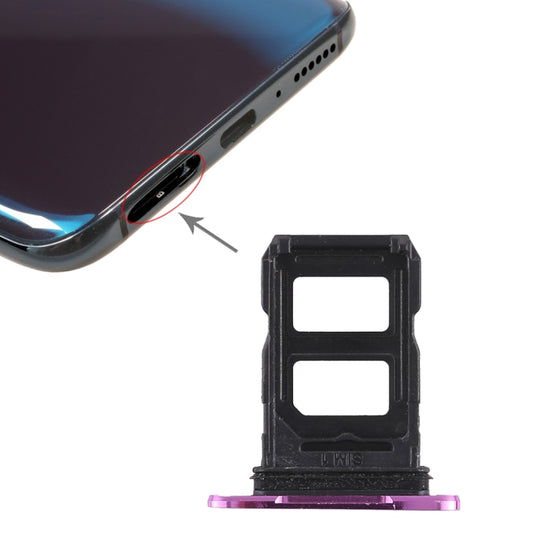 2 x plateau de carte SIM pour OPPO R17 Pro (violet)