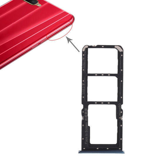 2 x plateau de carte SIM + plateau de carte Micro SD pour OPPO K1 (vert)