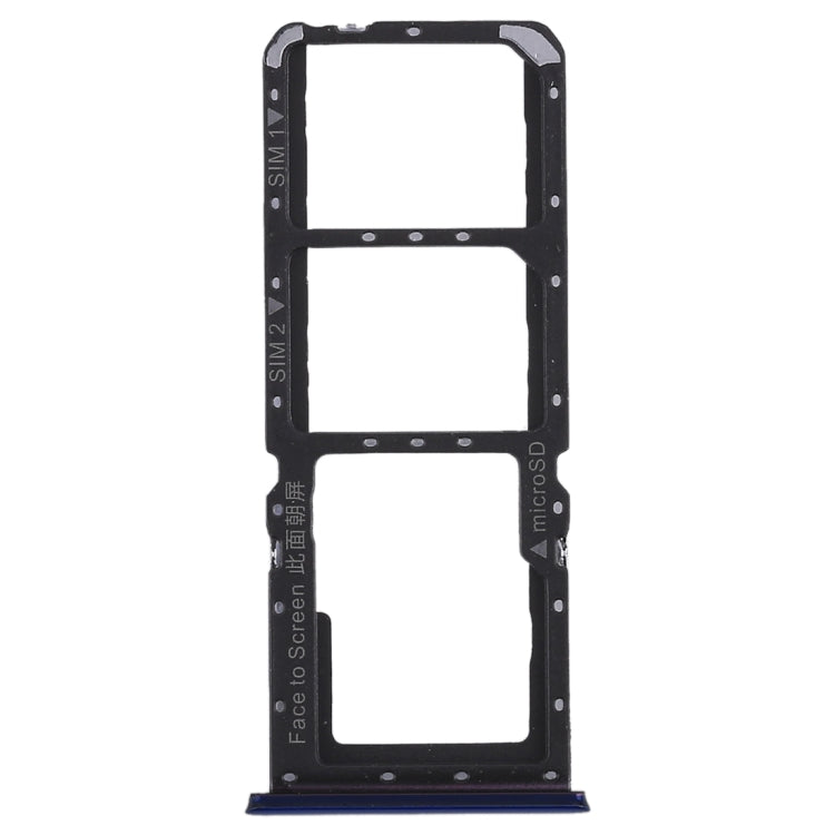 For OPPO K1 2 x SIM Card Tray + Micro SD Card Tray (Blue) - Card Tray by buy2fix | Online Shopping UK | buy2fix