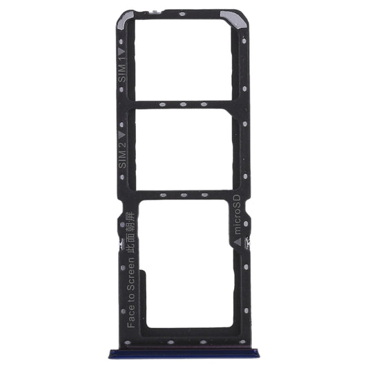 For OPPO K1 2 x SIM Card Tray + Micro SD Card Tray (Blue) - Card Tray by buy2fix | Online Shopping UK | buy2fix