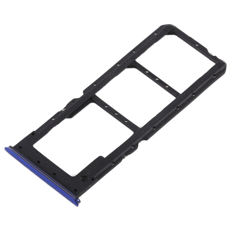 For OPPO K1 2 x SIM Card Tray + Micro SD Card Tray (Blue) - Card Tray by buy2fix | Online Shopping UK | buy2fix