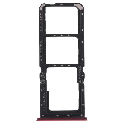 For OPPO K1 2 x SIM Card Tray + Micro SD Card Tray (Red) - Card Tray by buy2fix | Online Shopping UK | buy2fix