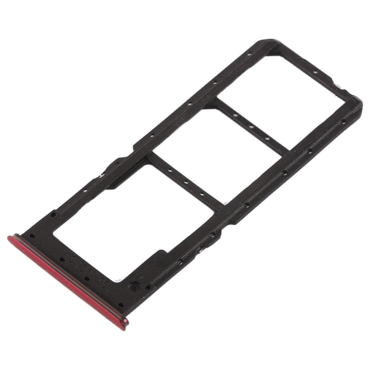 For OPPO K1 2 x SIM Card Tray + Micro SD Card Tray (Red) - Card Tray by buy2fix | Online Shopping UK | buy2fix