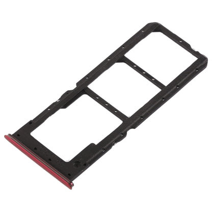 For OPPO K1 2 x SIM Card Tray + Micro SD Card Tray (Red) - Card Tray by buy2fix | Online Shopping UK | buy2fix