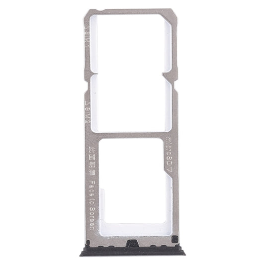 For OPPO A77 2 x SIM Card Tray + Micro SD Card Tray (Black) - Card Tray by buy2fix | Online Shopping UK | buy2fix