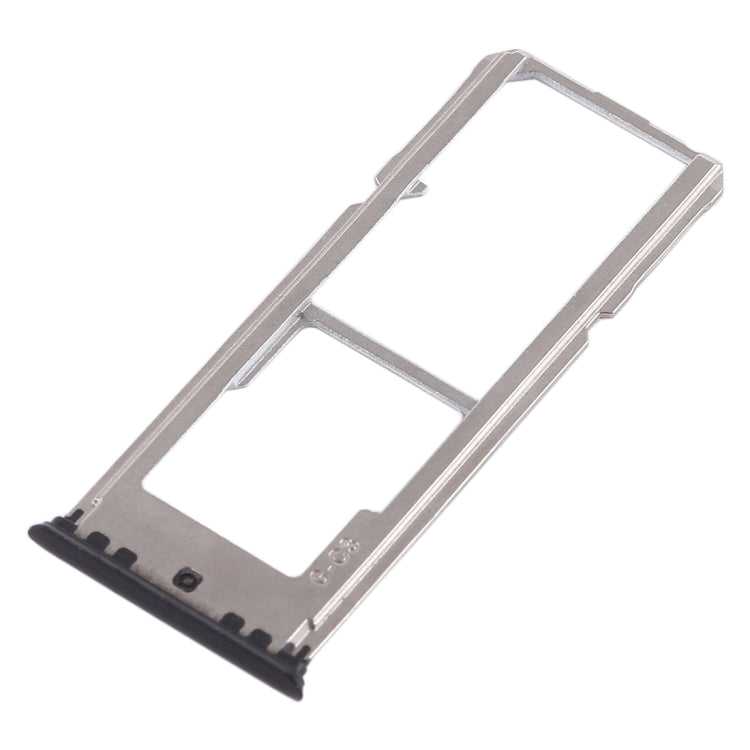 For OPPO A77 2 x SIM Card Tray + Micro SD Card Tray (Black) - Card Tray by buy2fix | Online Shopping UK | buy2fix