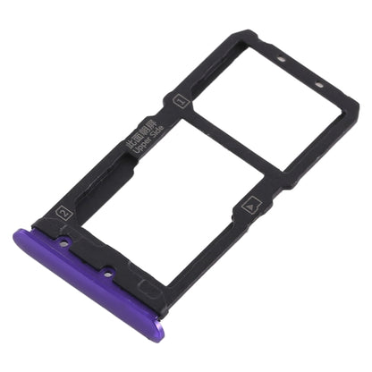 For Vivo X21 SIM Card Tray + SIM Card Tray / Micro SD Card Tray (Purple) - Card Tray by buy2fix | Online Shopping UK | buy2fix