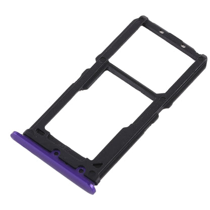For Vivo X21 SIM Card Tray + SIM Card Tray / Micro SD Card Tray (Purple) - Card Tray by buy2fix | Online Shopping UK | buy2fix