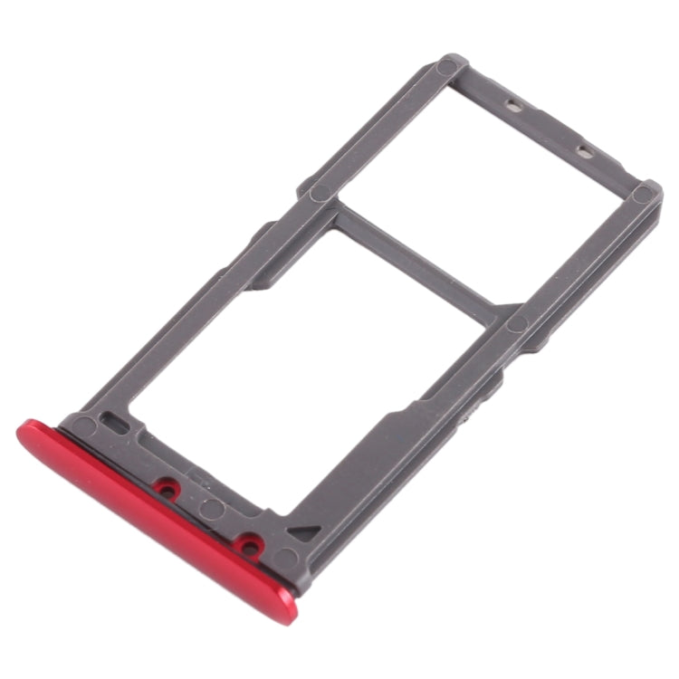For Vivo X21 SIM Card Tray + SIM Card Tray / Micro SD Card Tray (Red) - Card Tray by buy2fix | Online Shopping UK | buy2fix