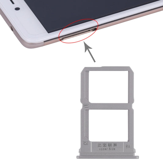 For Vivo X9 2 x SIM Card Tray (Grey) - Card Tray by buy2fix | Online Shopping UK | buy2fix