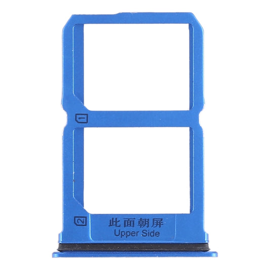 For Vivo X9 2 x SIM Card Tray (Blue) - Card Tray by buy2fix | Online Shopping UK | buy2fix