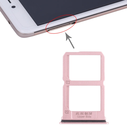 For Vivo X9 2 x SIM Card Tray (Rose Gold) - Card Tray by buy2fix | Online Shopping UK | buy2fix