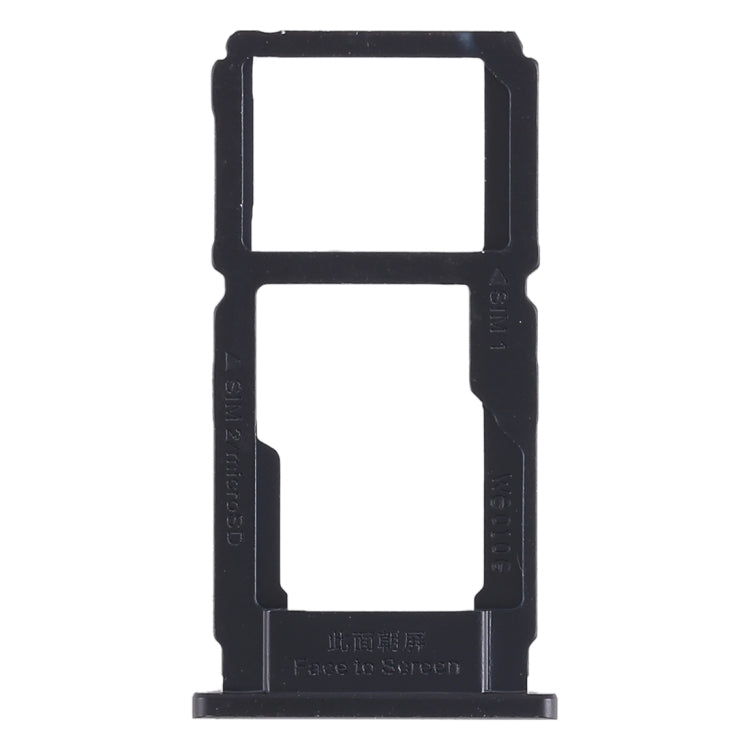 For OPPO R11s Plus SIM Card Tray + SIM Card Tray / Micro SD Card Tray (Black) - Card Tray by buy2fix | Online Shopping UK | buy2fix