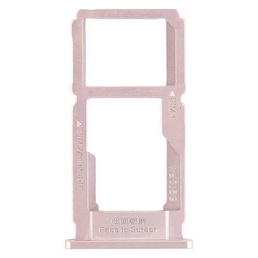 For OPPO R11s Plus SIM Card Tray + SIM Card Tray / Micro SD Card Tray (Rose Gold) - Card Tray by buy2fix | Online Shopping UK | buy2fix