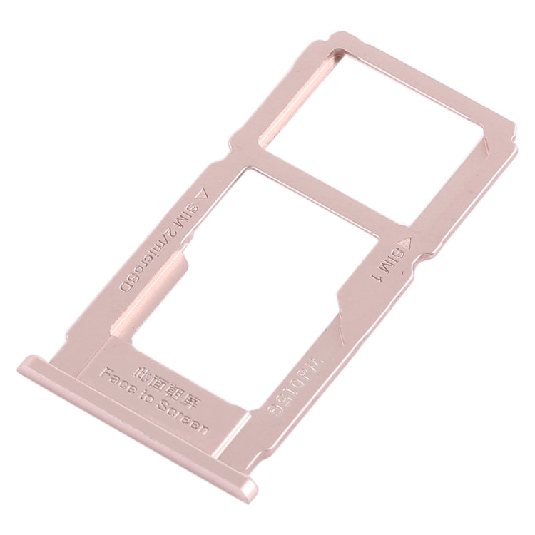For OPPO R11s Plus SIM Card Tray + SIM Card Tray / Micro SD Card Tray (Rose Gold) - Card Tray by buy2fix | Online Shopping UK | buy2fix