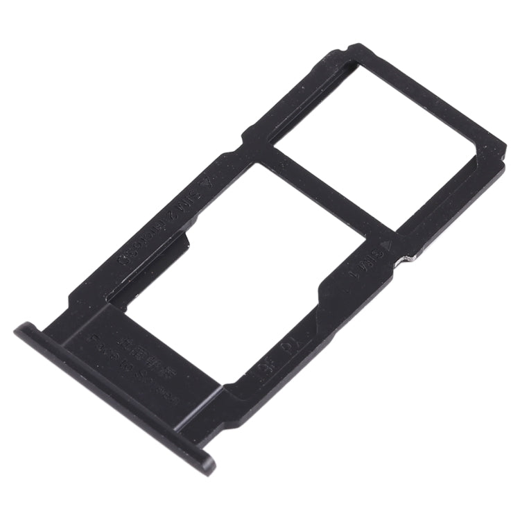For OPPO R11s SIM Card Tray + SIM Card Tray / Micro SD Card Tray (Black) - Card Tray by buy2fix | Online Shopping UK | buy2fix