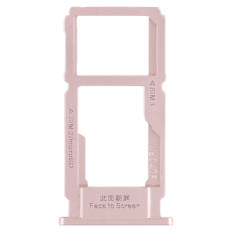 For OPPO R11s SIM Card Tray + SIM Card Tray / Micro SD Card Tray (Rose Gold) - Card Tray by buy2fix | Online Shopping UK | buy2fix