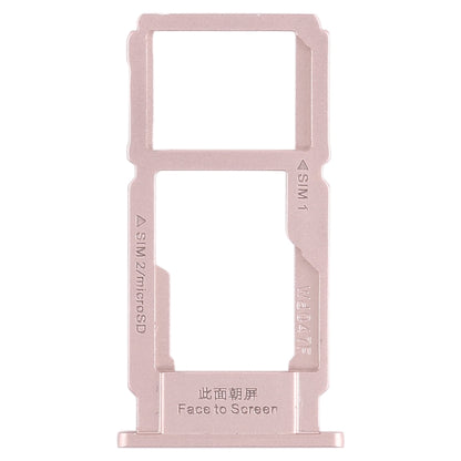 For OPPO R11s SIM Card Tray + SIM Card Tray / Micro SD Card Tray (Rose Gold) - Card Tray by buy2fix | Online Shopping UK | buy2fix