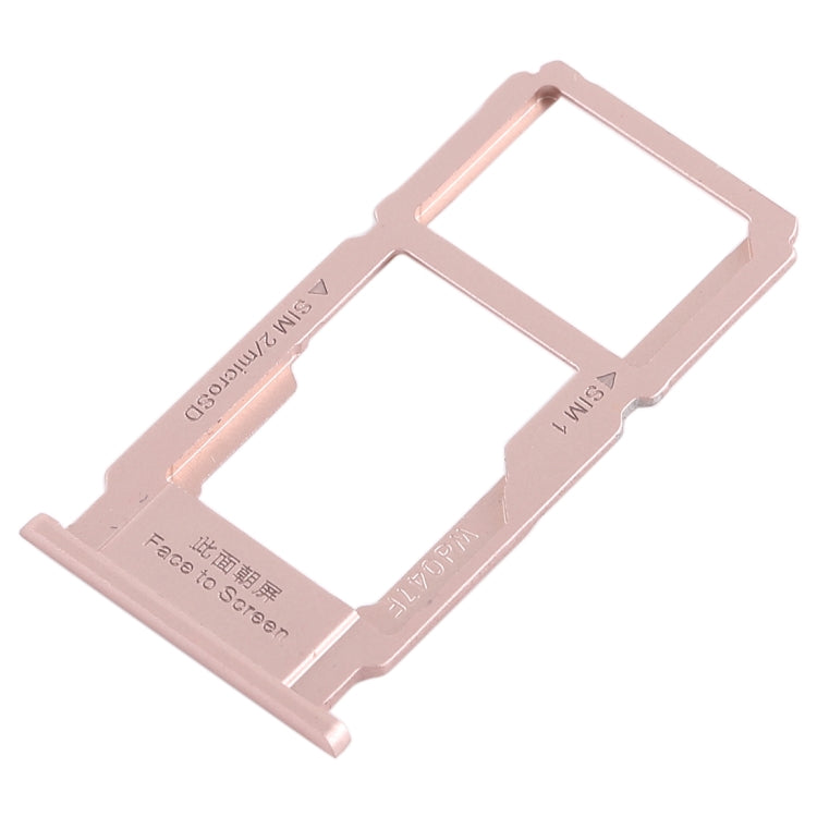 For OPPO R11s SIM Card Tray + SIM Card Tray / Micro SD Card Tray (Rose Gold) - Card Tray by buy2fix | Online Shopping UK | buy2fix