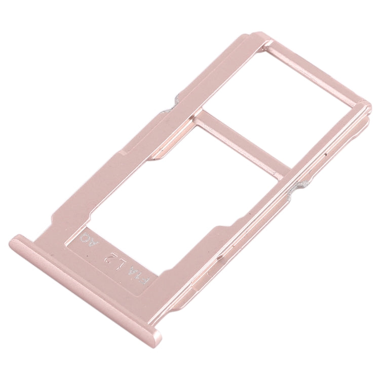 For OPPO R11s SIM Card Tray + SIM Card Tray / Micro SD Card Tray (Rose Gold) - Card Tray by buy2fix | Online Shopping UK | buy2fix
