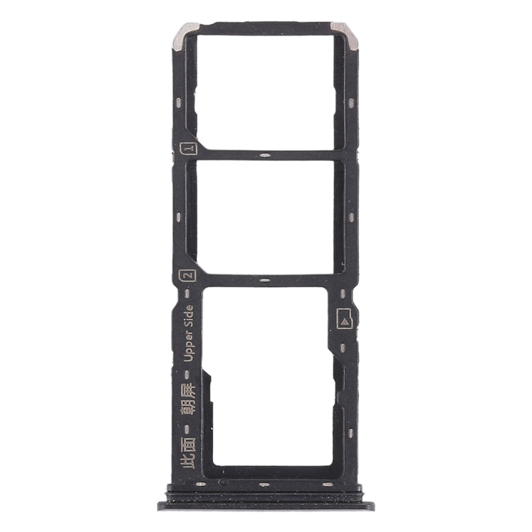 For Vivo Y83 2 x SIM Card Tray + Micro SD Card Tray (Black) - Card Tray by buy2fix | Online Shopping UK | buy2fix