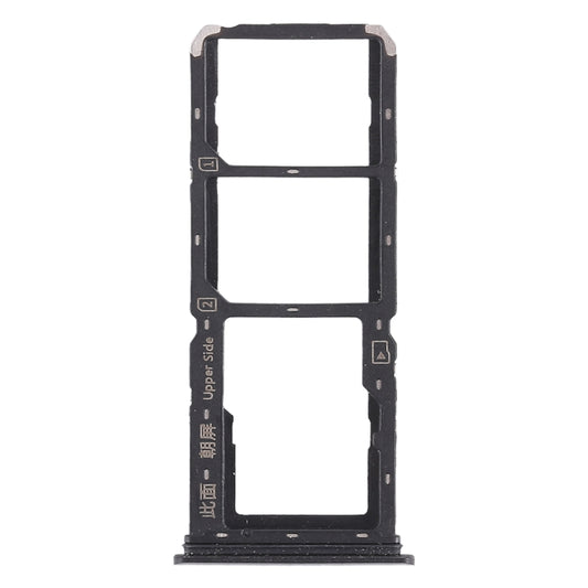 For Vivo Y83 2 x SIM Card Tray + Micro SD Card Tray (Black) - Card Tray by buy2fix | Online Shopping UK | buy2fix