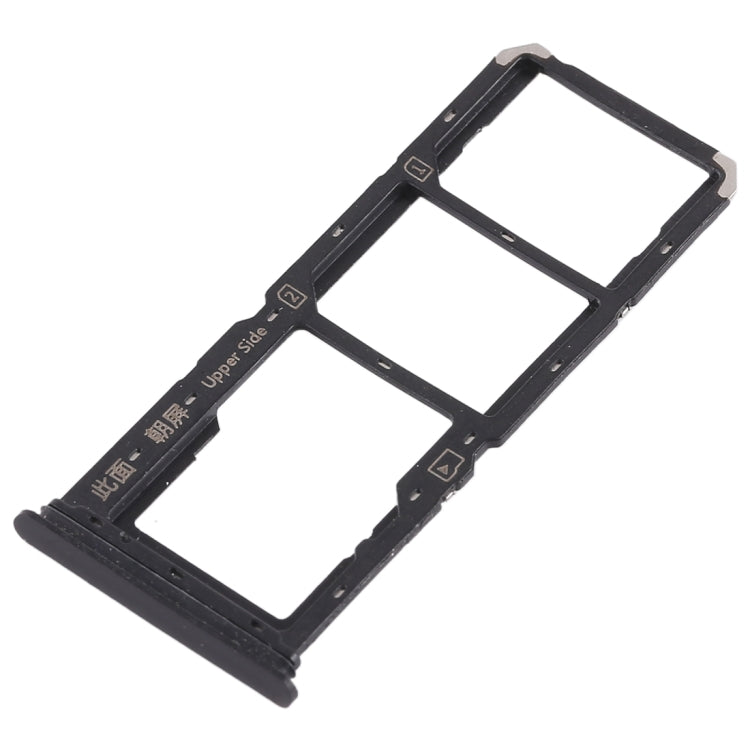 For Vivo Y83 2 x SIM Card Tray + Micro SD Card Tray (Black) - Card Tray by buy2fix | Online Shopping UK | buy2fix