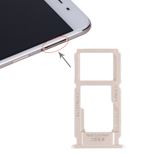 SIM-Kartenfach + SIM-Kartenfach / Micro-SD-Kartenfach für OPPO R9sk (Gold)