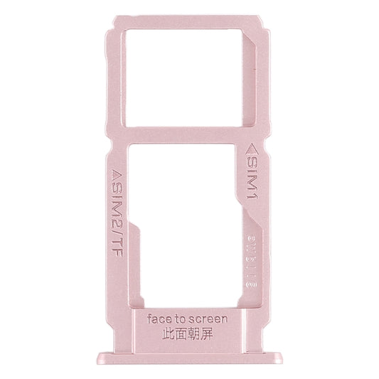 For OPPO R9sk SIM Card Tray + SIM Card Tray / Micro SD Card Tray (Rose Gold) - Card Tray by buy2fix | Online Shopping UK | buy2fix
