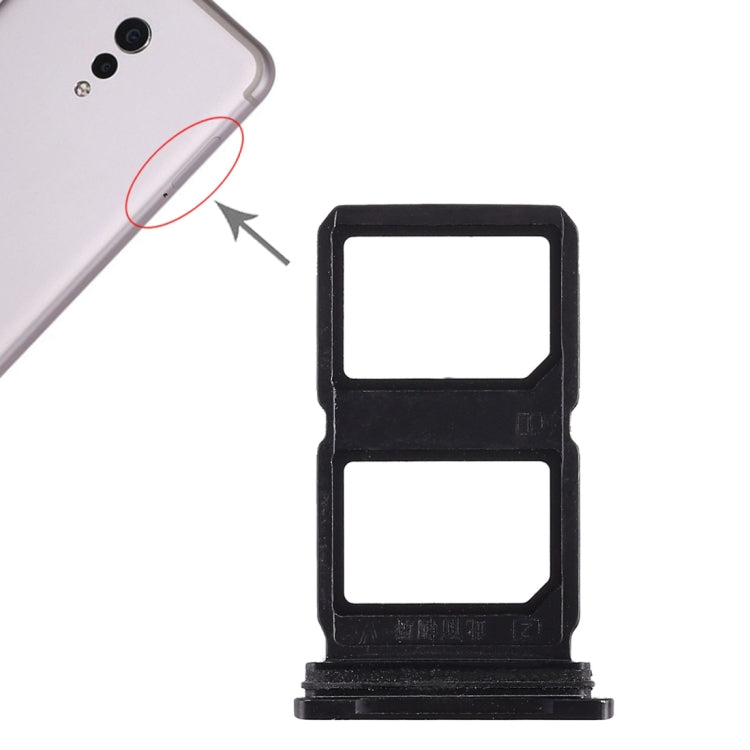 For Vivo Xplay6 2 x SIM Card Tray (Black) - Card Tray by buy2fix | Online Shopping UK | buy2fix