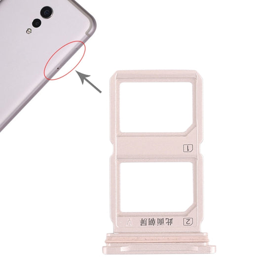 For Vivo Xplay6 2 x SIM Card Tray (Gold) - Card Tray by buy2fix | Online Shopping UK | buy2fix