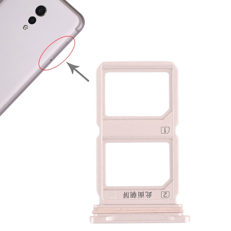 For Vivo Xplay6 2 x SIM Card Tray (Gold) - Card Tray by buy2fix | Online Shopping UK | buy2fix