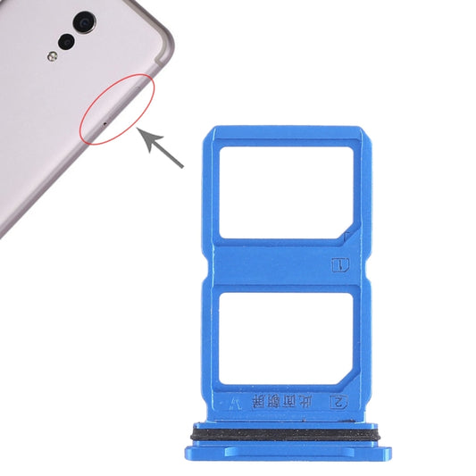 For Vivo Xplay6 2 x SIM Card Tray (Blue) - Card Tray by buy2fix | Online Shopping UK | buy2fix