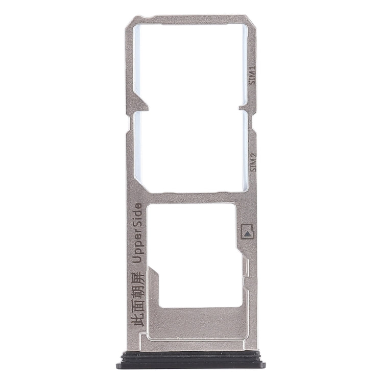 For Vivo Y53 2 x SIM Card Tray + Micro SD Card Tray (Black) - Card Tray by buy2fix | Online Shopping UK | buy2fix