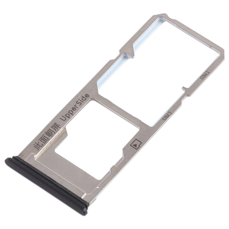 For Vivo Y53 2 x SIM Card Tray + Micro SD Card Tray (Black) - Card Tray by buy2fix | Online Shopping UK | buy2fix