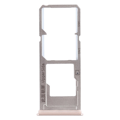 For Vivo Y53 2 x SIM Card Tray + Micro SD Card Tray (Gold) - Card Tray by buy2fix | Online Shopping UK | buy2fix