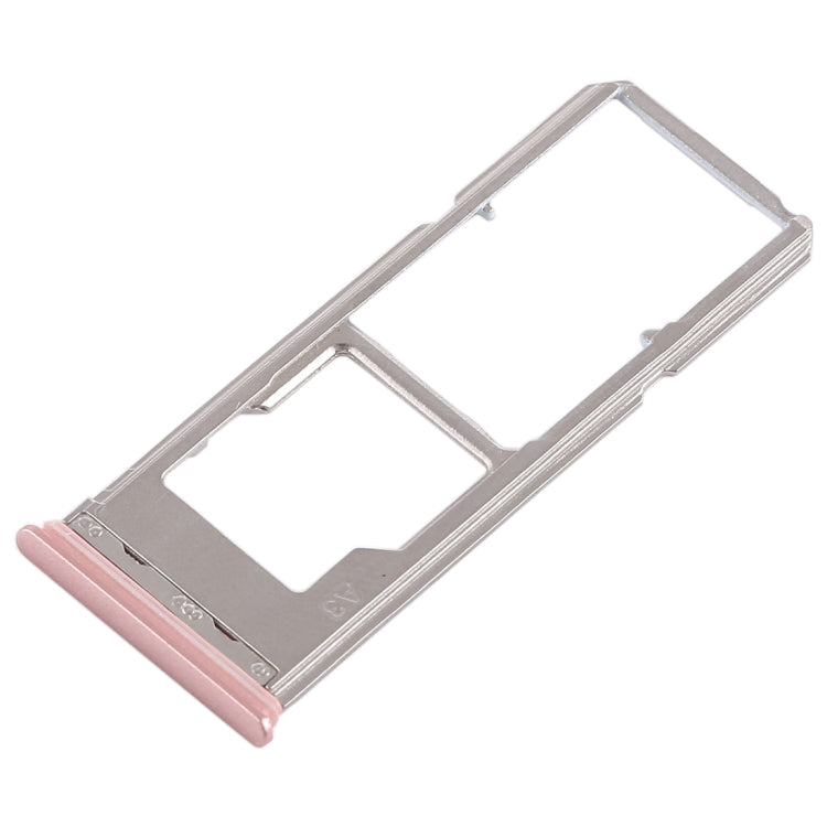 For Vivo Y53 2 x SIM Card Tray + Micro SD Card Tray (Rose Gold) - Card Tray by buy2fix | Online Shopping UK | buy2fix